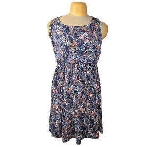 Kaileigh Stitch Fix Women XL Tasha Knit Mini Dress Ditsy Floral Navy Stretch NWT